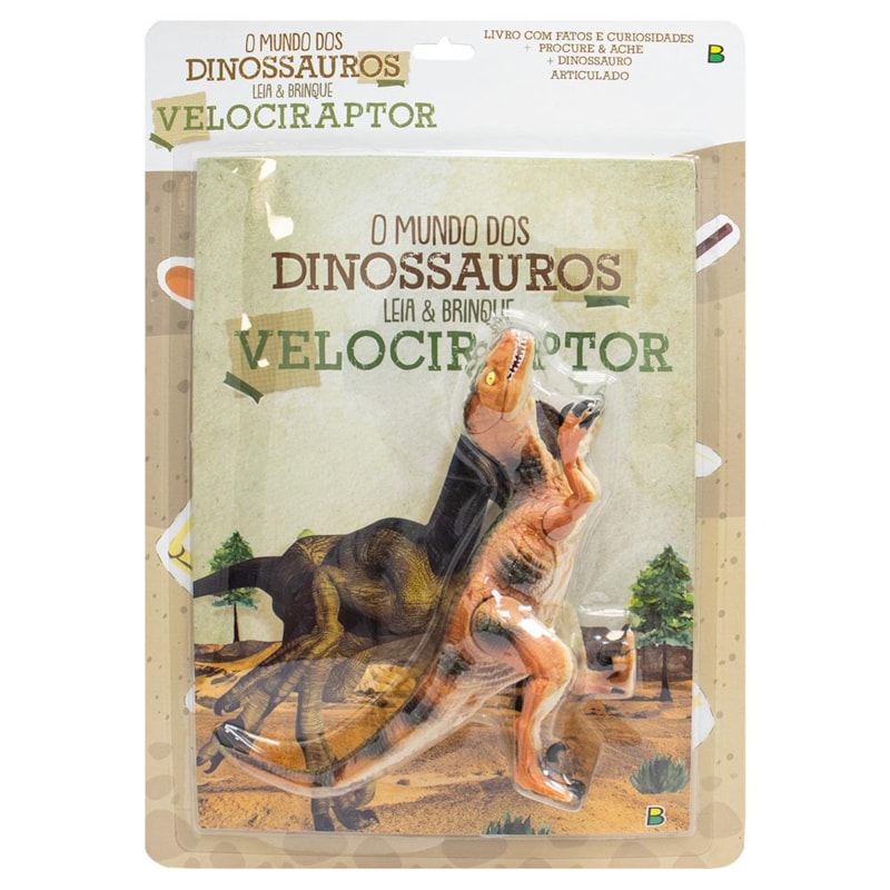 O MUNDO DOS DINOSSAUROS - LEIA & BRINQUE - VELOCIRAPTOR