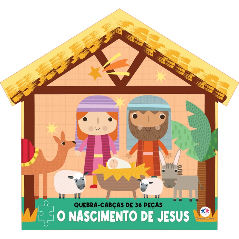 O nascimento de Jesus - Livro com Quebra Cabeça