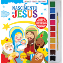 O NASCIMENTO DE JESUS LIVRO PARA PINTAR COM AQUARELA