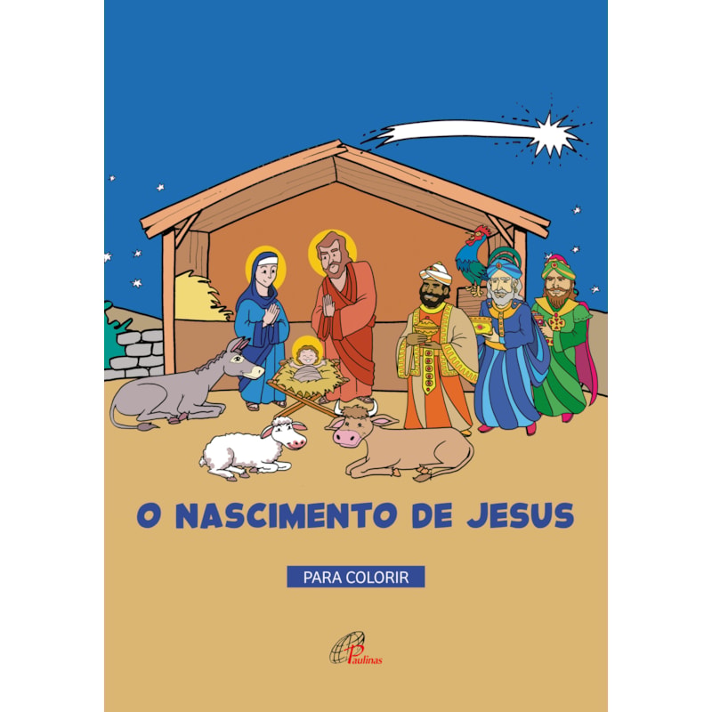O nascimento de jesus: para colorir