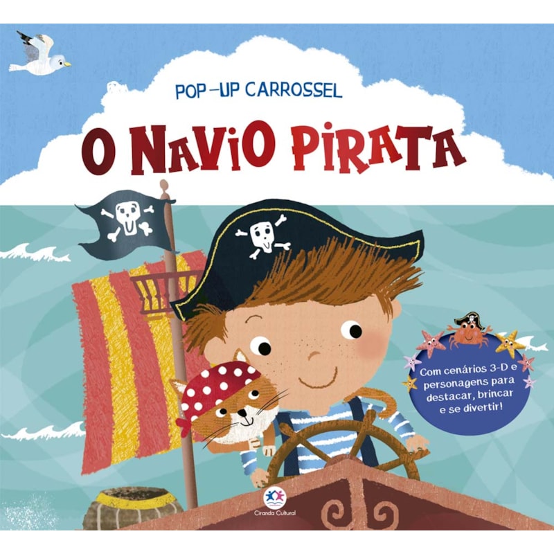 O NAVIO PIRATA - LIVRO POUP-UP CARROSSEL