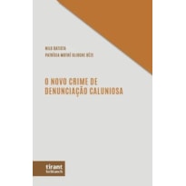 O NOVO CRIME DE DENUNCIAÇÃO CALUNIOSA