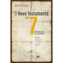 O NOVO TESTAMENTO EM SETE FRASES - PEQUENA INTRODUÇÃO A UM VASTO ASSUNTO