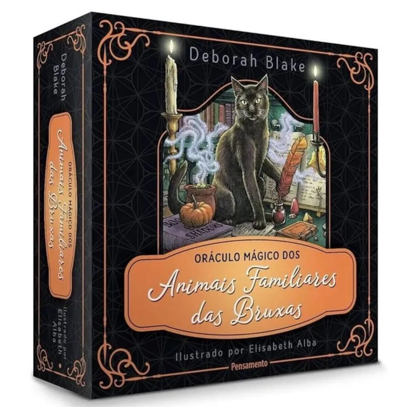 O ORÁCULO MÁGICO DOS ANIMAIS FAMILIARES DAS BRUXAS - CAIXA COM LIVRO + 40 CARTAS