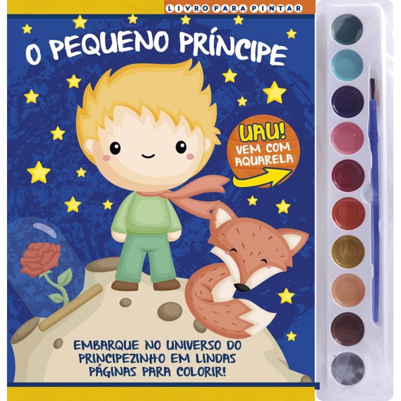 O PEQUENO PRÍNCIPE LIVRO PARA PINTAR COM AQUARELA