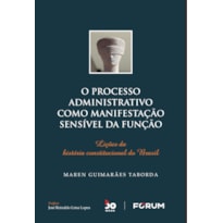 O PROCESSO ADMINISTRATIVO COMO MANIFESTAÇÃO SENSÍVEL DA FUNÇÃO: LIÇÕES DA HISTÓRIA CONSTITUCIONAL DO BRASIL
