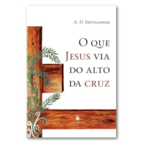 O QUE JESUS VIA DO ALTO DA CRUZ