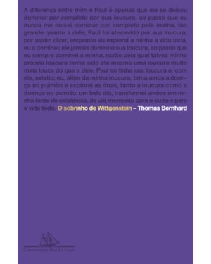 O sobrinho de wittgenstein: uma amizade