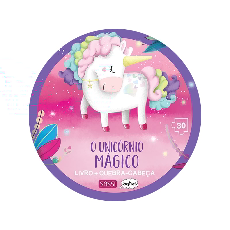 O UNICÓRNIO MÁGICO: LIVRO + QUEBRA-CABEÇA GIGANTE