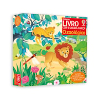 O ZOOLÓGICO: LIVRO COM 3 QUEBRA-CABEÇAS