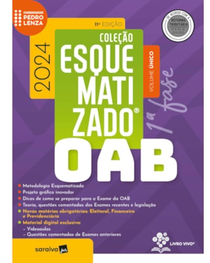 OAB 1ª FASE - COLEÇÃO ESQUEMATIZADO - 11ª EDIÇÃO 2024