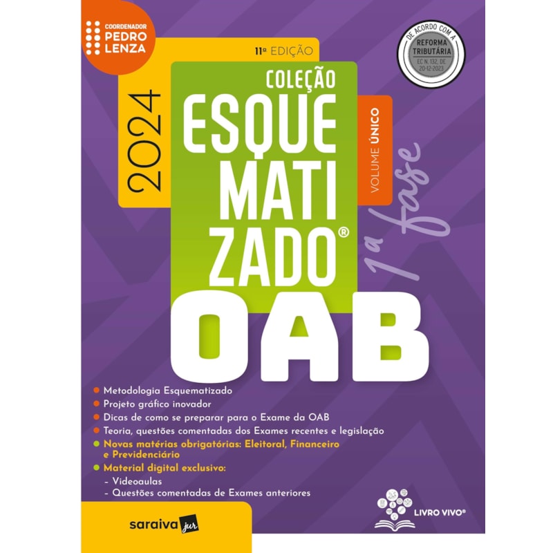 OAB 1ª FASE - COLEÇÃO ESQUEMATIZADO - 11ª EDIÇÃO 2024