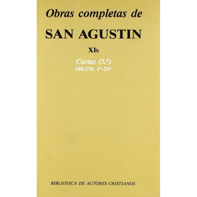 OBRAS COMPLETAS DE SAN AGUSTIN XIB CARTAS