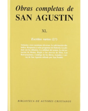 OBRAS COMPLETAS DE SAN AGUSTIN XL - ESCRITOS VARIOS 2 - 1ª