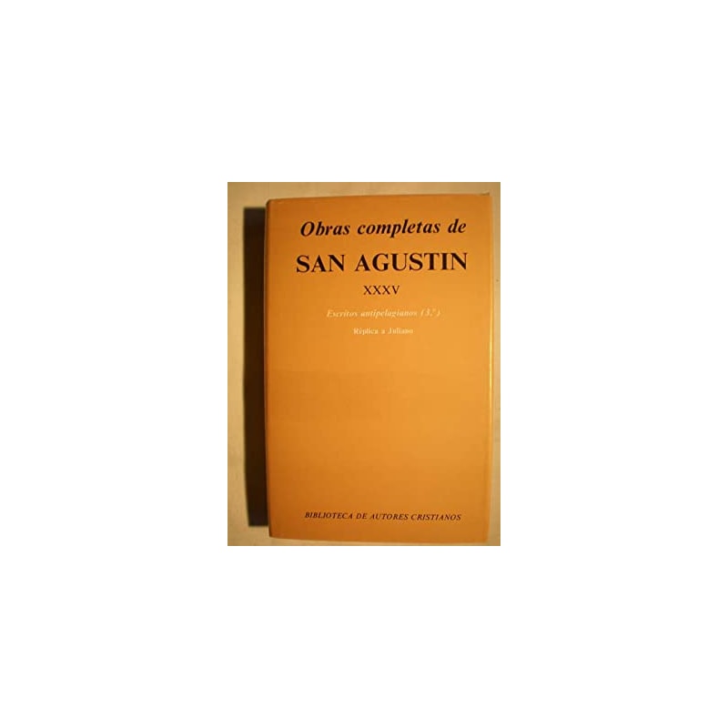 OBRAS COMPLETAS DE SAN AGUSTIN XXXV