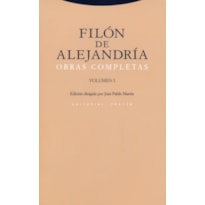 OBRAS COMPLETAS FILON DE ALEJANDRIA VOLUME I