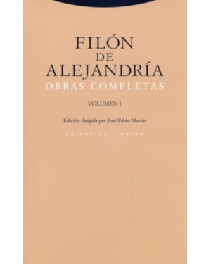 OBRAS COMPLETAS FILON DE ALEJANDRIA VOLUME I