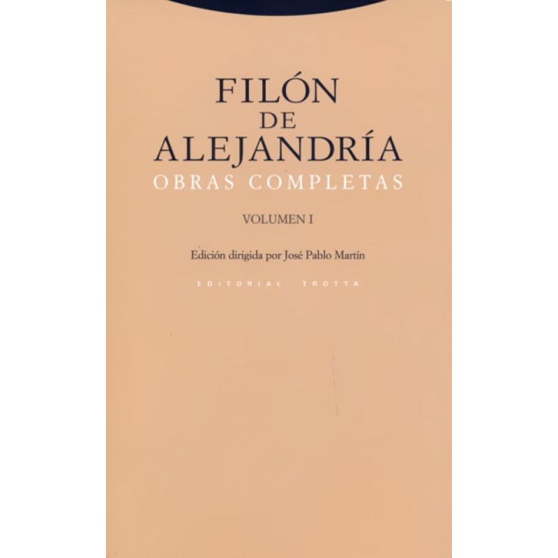 OBRAS COMPLETAS FILON DE ALEJANDRIA VOLUME I