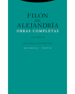 OBRAS COMPLETAS FILON DE LEJANDRIA VOLUMEN IV