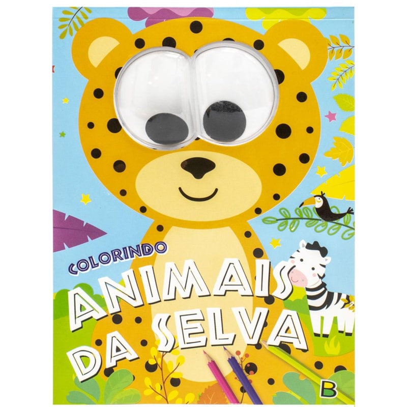 OLHINHOS MALUCOS! COLORINDO ANIMAIS DA SELVA