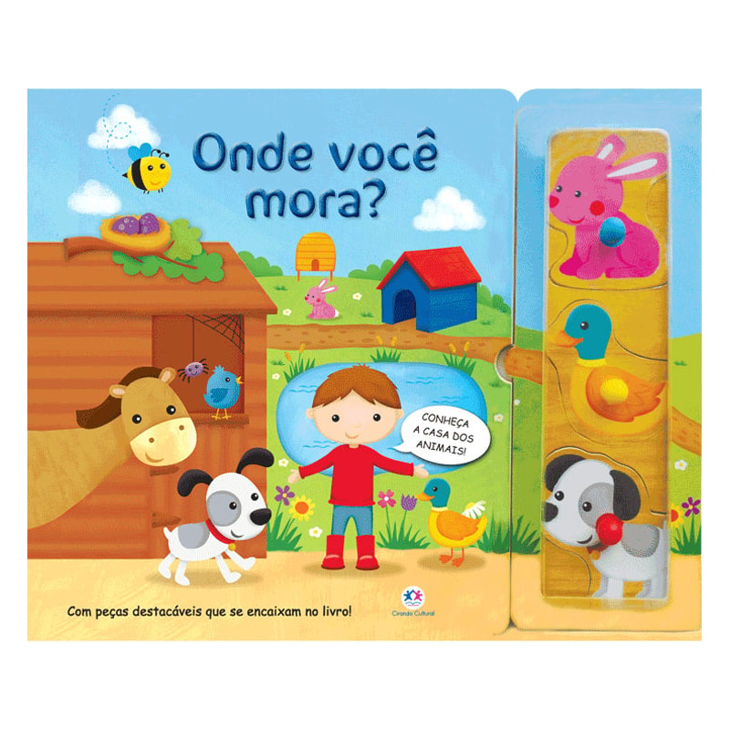 Onde você mora?: Com peças destacáveis que se encaixam no livro!
