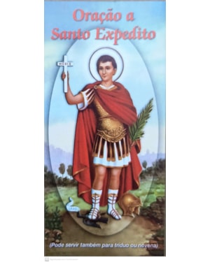 ORACAO A SANTO EXPEDITO FOLHETO PCT 50 UND