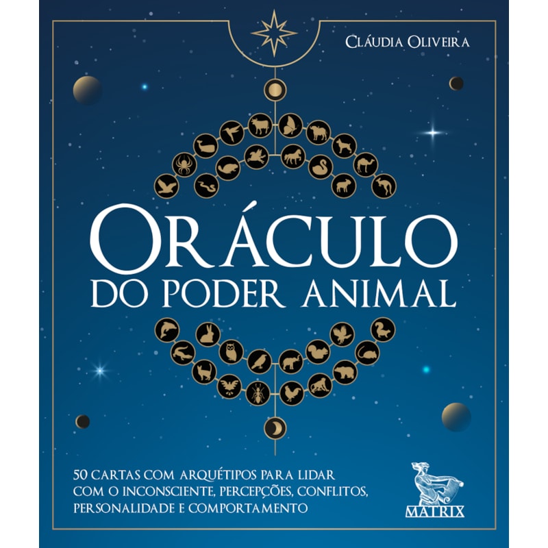 ORÁCULO DO PODER ANIMAL: 50 CARTAS COM ARQUÉTIPOS PARA LIDAR COM O INCONSCIENTE, PERCEPÇÕES, CONFLITOS, PERSONALIDADE E COMPORTAMENTO.