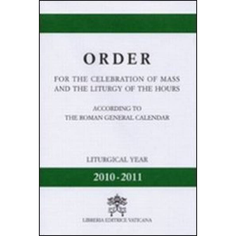 ORDER FOR THE CELEBRATION 2010-2011 - 1ª