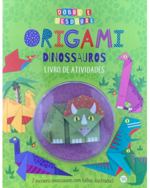 Origami dinossauros: livro de atividades