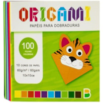 ORIGAMI PAPÉIS PARA DOBRADURA (100 FOLHAS) 10X10CM