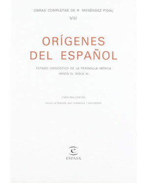 ORIGENES DEL ESPANOL VIII - 1ª