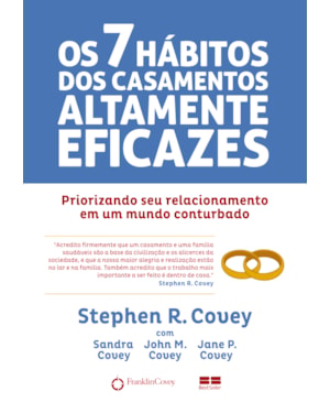 OS 7 HÁBITOS DOS CASAMENTOS ALTAMENTE EFICAZES: PRIORIZANDO SEU CASAMENTO EM UM MUNDO CONTURBADO