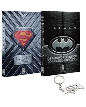 OS ARQUIVOS SECRETOS: BATMAN E SUPERMAN + CHAVEIRO EXCLUSIVO