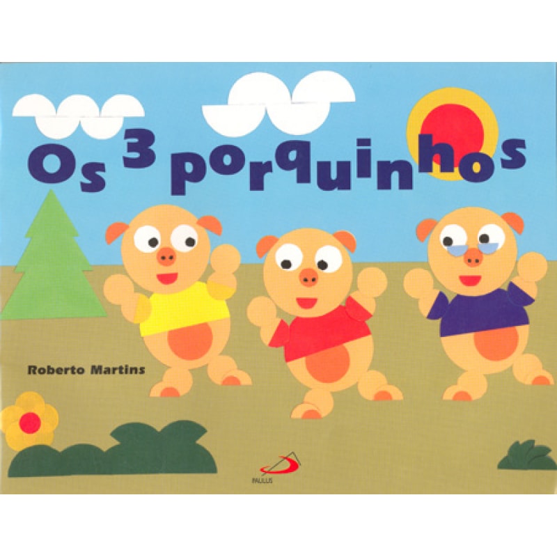Os três porquinhos dobraduras circulares: dobraduras circulares