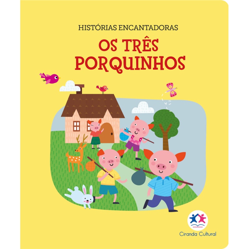 OS TRÊS PORQUINHOS - LIVRO PEQUENO ALMOFADADO