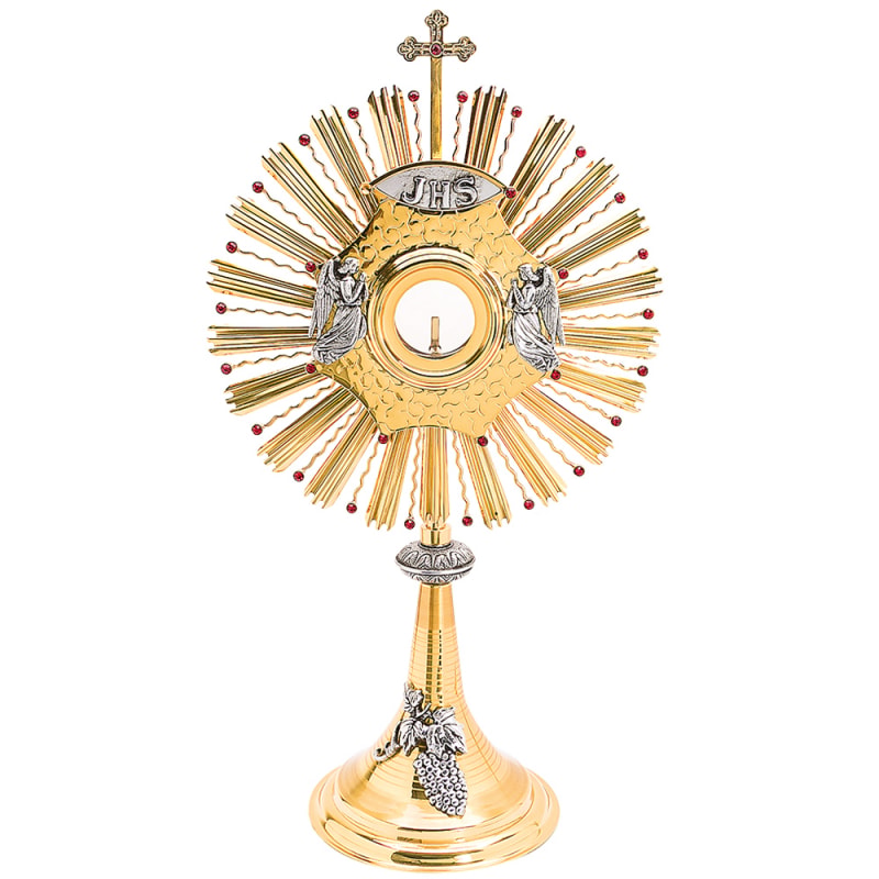 OSTENSÓRIO CRUZ E PEDRAS JHS 60CM ALTURA
