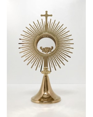 OSTENSÓRIO DOURADO 35CM DE ALTURA
