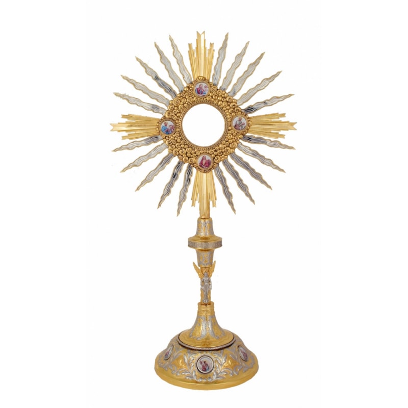 OSTENSÓRIO EVANGELISTAS 82CM DE ALTURA DOURADO