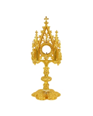 OSTENSÓRIO GÓTICO 47CM DE ALTURA DOURADO