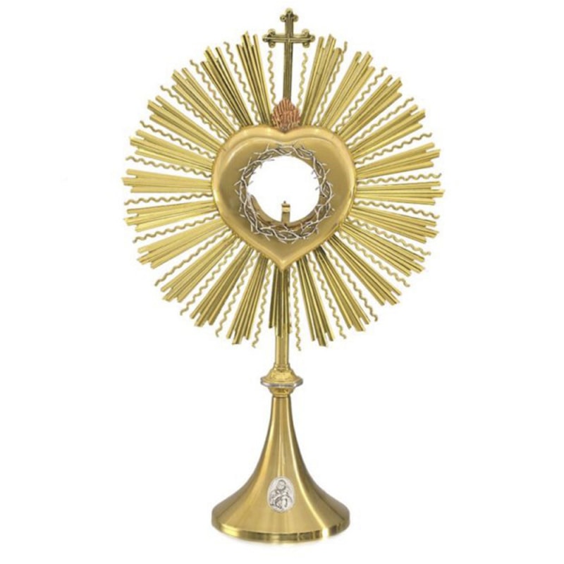 OSTENSÓRIO SAGRADO CORAÇÃO JESUS 59CM DE ALTURA