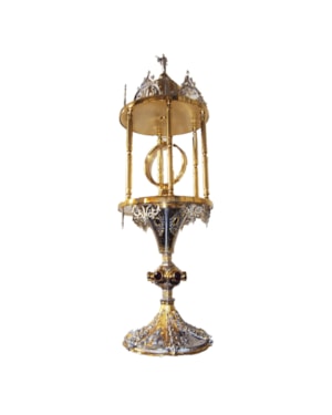 OSTENSÓRIO SANTA CLARA 60CM DE ALTURA DOURADO