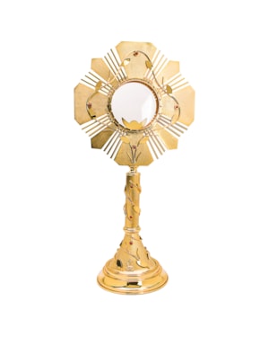 OSTENSÓRIO TRIGO 71CM DE ALTURA DOURADO