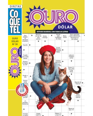 PALAVRAS-CRUZADAS DIRETAS COQUETEL OURO DÓLAR 56: NÍVEL MÉDIO
