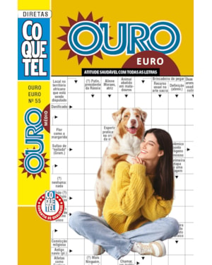 PALAVRAS-CRUZADAS DIRETAS COQUETEL OURO EURO 55: NÍVEL MÉDIO