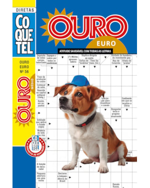PALAVRAS-CRUZADAS DIRETAS COQUETEL OURO EURO 56: NÍVEL MÉDIO