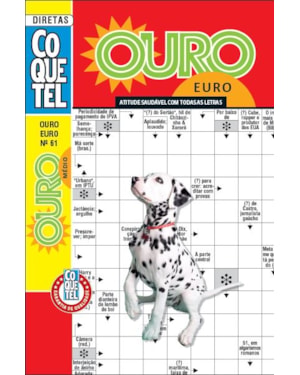 Palavras-cruzadas diretas coquetel ouro euro 61: nível médio