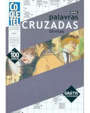 PALAVRAS CRUZADAS DIRETAS - DIFÍCIL LIVRO 1