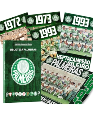 PALMEIRAS COLEÇÃO OFICIAL HISTÓRICA - 12 PÔSTERES + BOX PERSONALIZADO