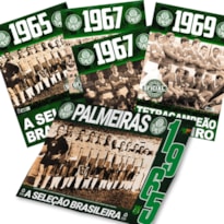 PALMEIRAS COLEÇÃO OFICIAL HISTÓRICA - 4 PÔSTERES (EDIÇÕES 5, 6, 7 E 8)