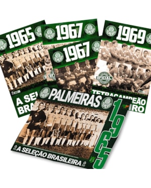 PALMEIRAS COLEÇÃO OFICIAL HISTÓRICA - 4 PÔSTERES (EDIÇÕES 5, 6, 7 E 8)